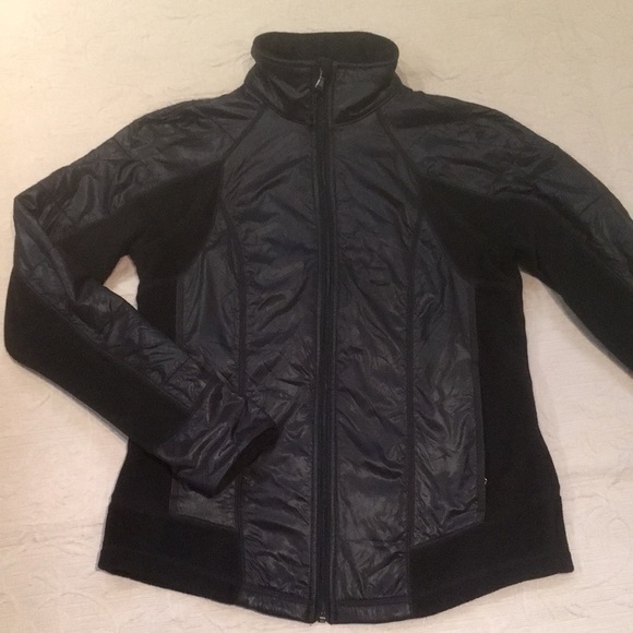 Tek Gear Fleece Quilted Hybrid Zip Sport Jacket M - Picture 1 of 11